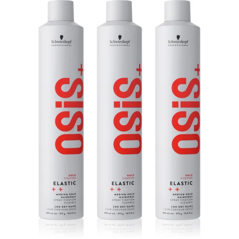 Schwarzkopf Professional Osis+ Elastic sprej na vlasy se střední fixací výhodné balení