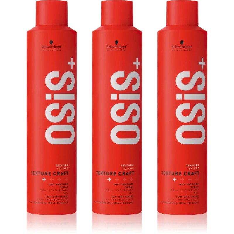 Schwarzkopf Professional Osis+ Texture Craft suchý texturizační sprej výhodné balení