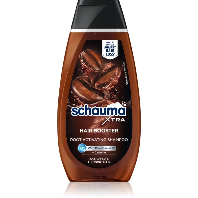 Schwarzkopf Schauma Hair Booster kofeinový šampon pro slabé vlasy s tendencí vypadávat 350 ml