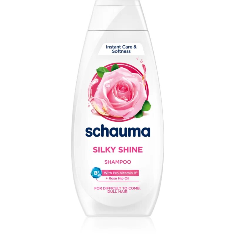 Schwarzkopf Schauma Rose Oil šampon a kondicionér 2 v 1 pro snadné rozčesání vlasů 400 ml