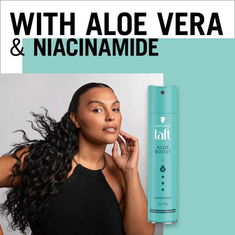 Schwarzkopf Taft Aloe Boost lak na vlasy se silnou fixací 250 ml
