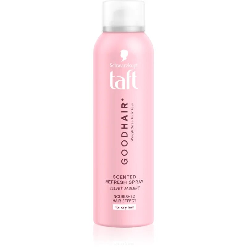 Schwarzkopf Taft Good Hair osvěžující sprej pro suché vlasy vůně Velvet Jasmine 150 ml