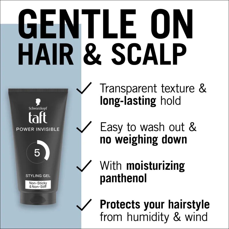 Schwarzkopf Taft Power Invisible gel na vlasy se silnou fixací 150 ml