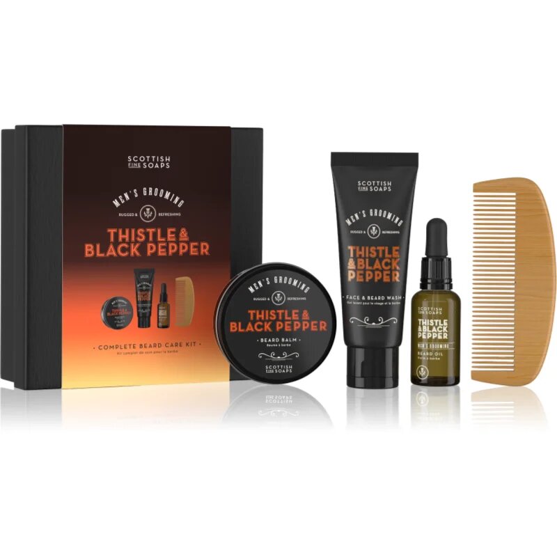 Scottish Fine Soaps Thistle & Black Pepper dárková sada pro muže