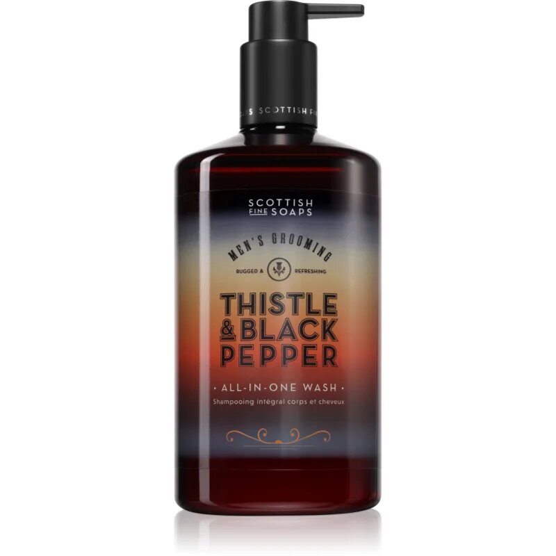Scottish Fine Soaps Thistle & Black Pepper mýdlo na obličej tělo a vlasy 500 ml