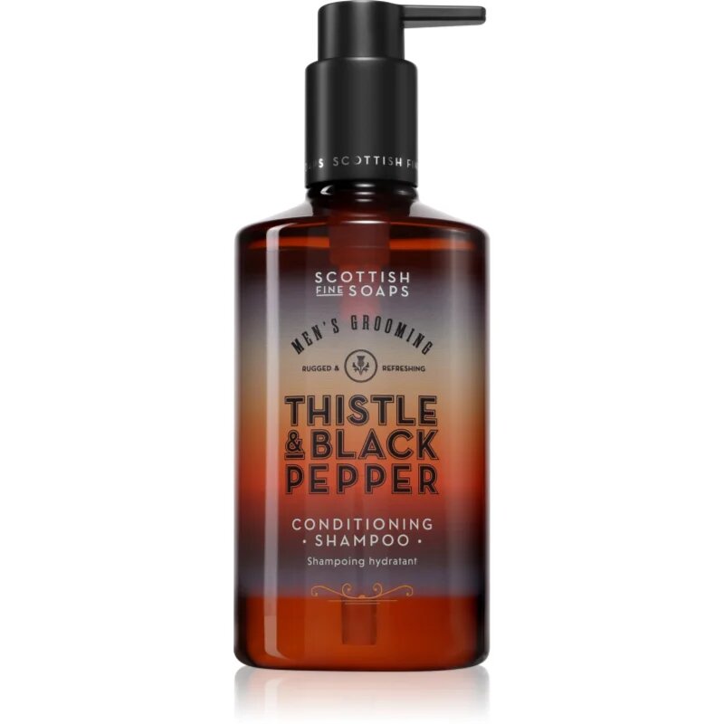 Scottish Fine Soaps Thistle & Black Pepper šampon pro muže 300 ml