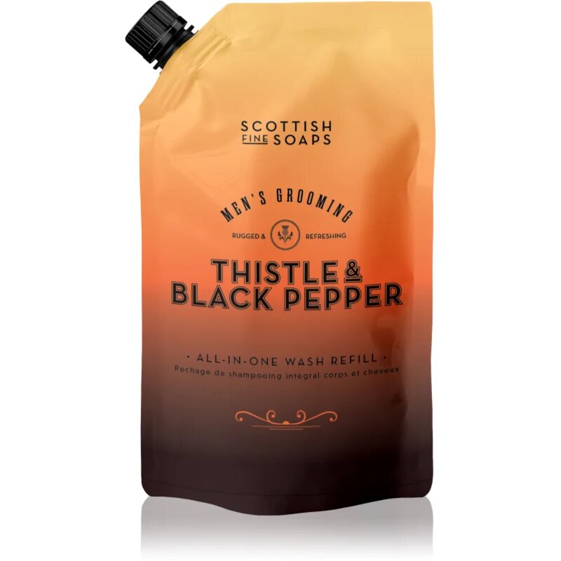 Scottish Fine Soaps Thistle & Black Pepper tekuté mýdlo – náhradní náplň 1200 ml