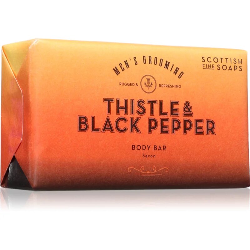Scottish Fine Soaps Thistle & Black Pepper tuhé mýdlo 220 g