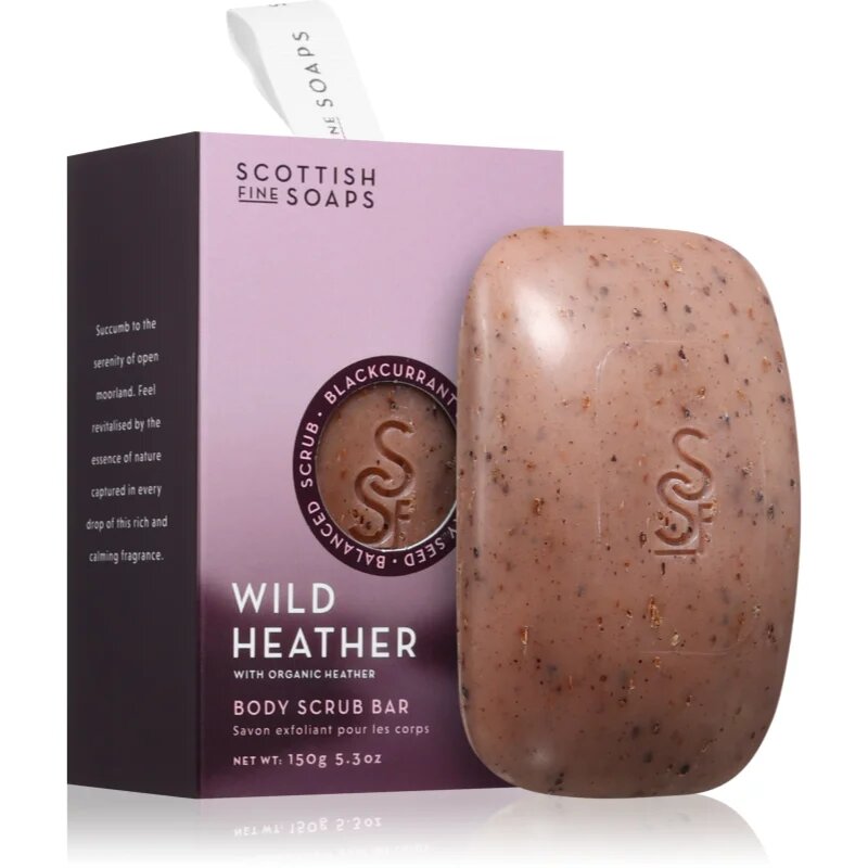 Scottish Fine Soaps Wild Heather exfoliační tělové mýdlo 150 g