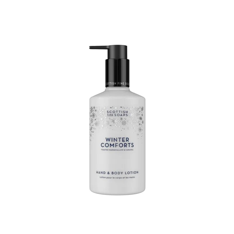 Scottish Fine Soaps Winter Comforts hydratační mléko na ruce a tělo vůně Toasted Marshmallow & Caramel 300 ml