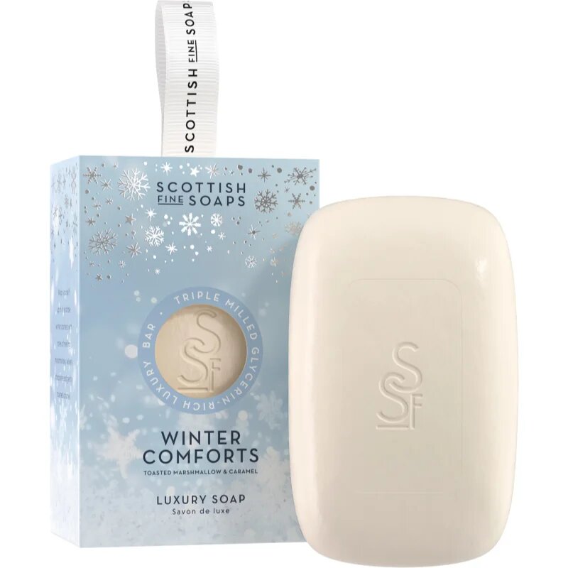 Scottish Fine Soaps Winter Comforts tuhé mýdlo vůně Toasted Marshmallow & Caramel 150 g