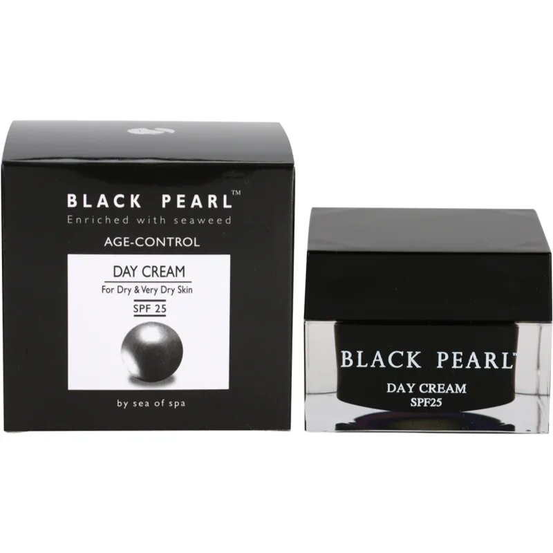 Sea of Spa Black Pearl denní protivráskový krém pro suchou až velmi suchou pleť SPF 25 50 ml