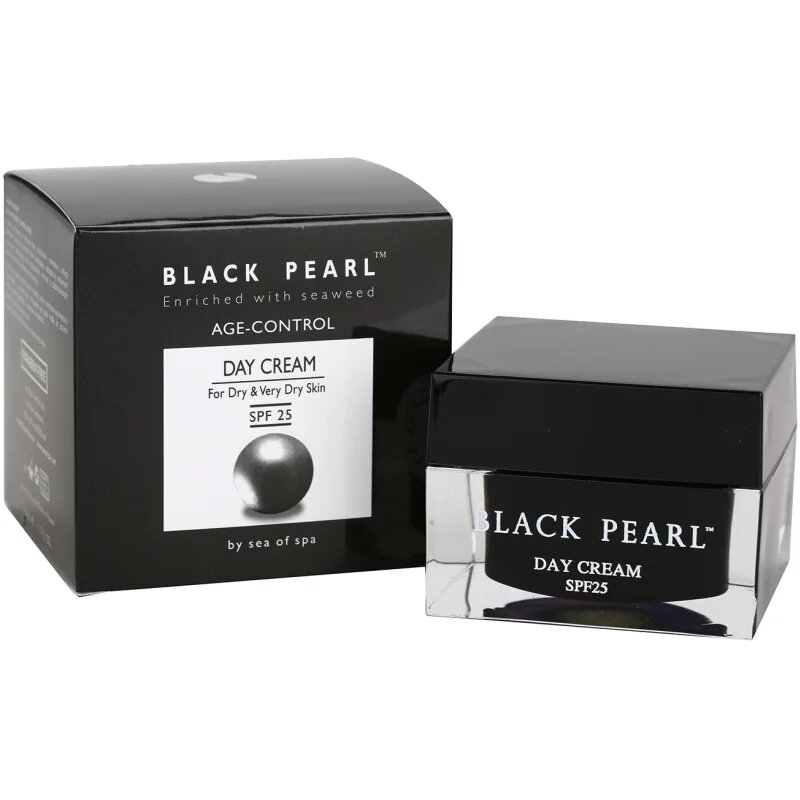 Sea of Spa Black Pearl denní protivráskový krém pro suchou až velmi suchou pleť SPF 25 50 ml