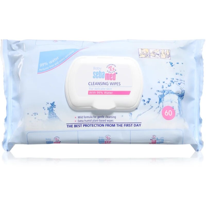Sebamed Baby Care jemné čisticí ubrousky 60 ks