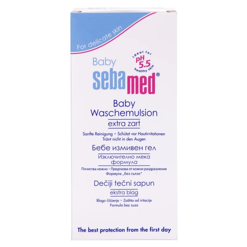 Sebamed Baby Wash velmi jemná mycí emulze na tělo a vlasy 200 ml