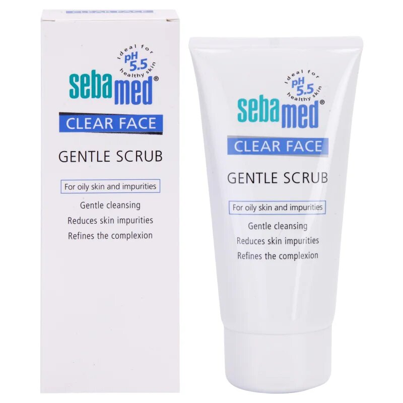 Sebamed Clear Face Gentle Scrub jemný pleťový peeling 150 ml