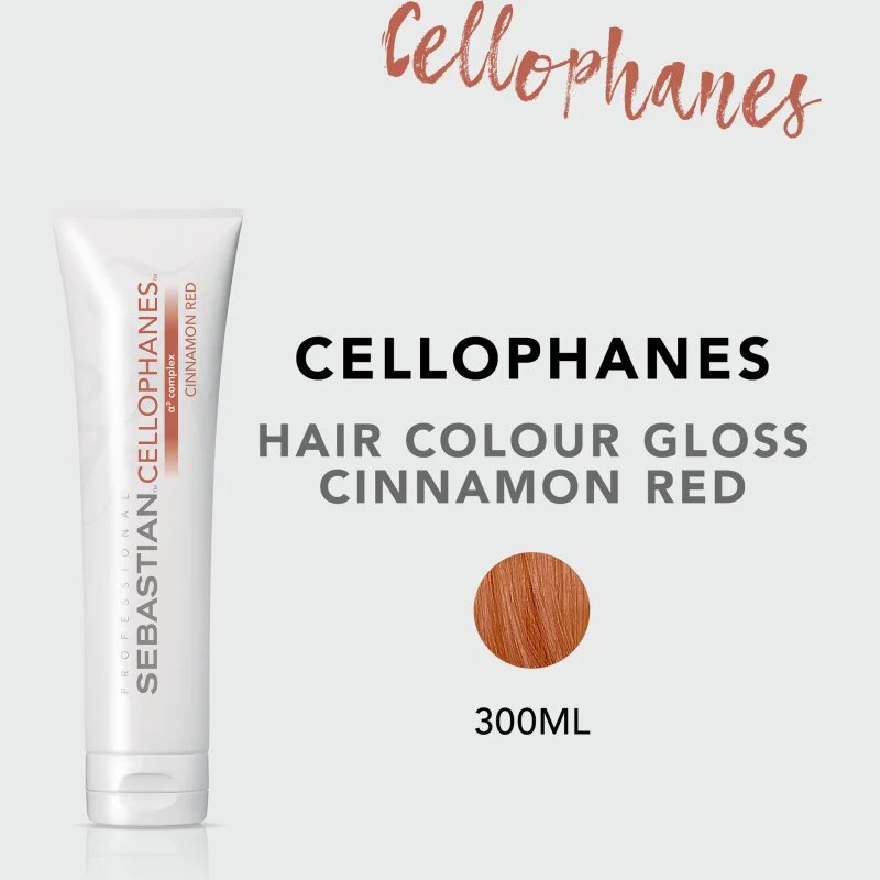 Sebastian Professional Cellophanes maska navracející lesk barveným vlasům odstín Cinnamod Red 300 ml