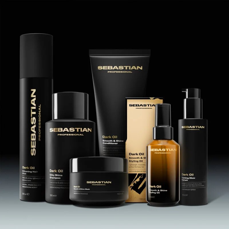 Sebastian Professional Dark Oil intenzivně vyživující maska pro lesk a hebkost vlasů 500 ml