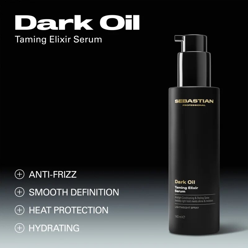 Sebastian Professional Dark Oil sérum pro lesk a hebkost vlasů 140 ml