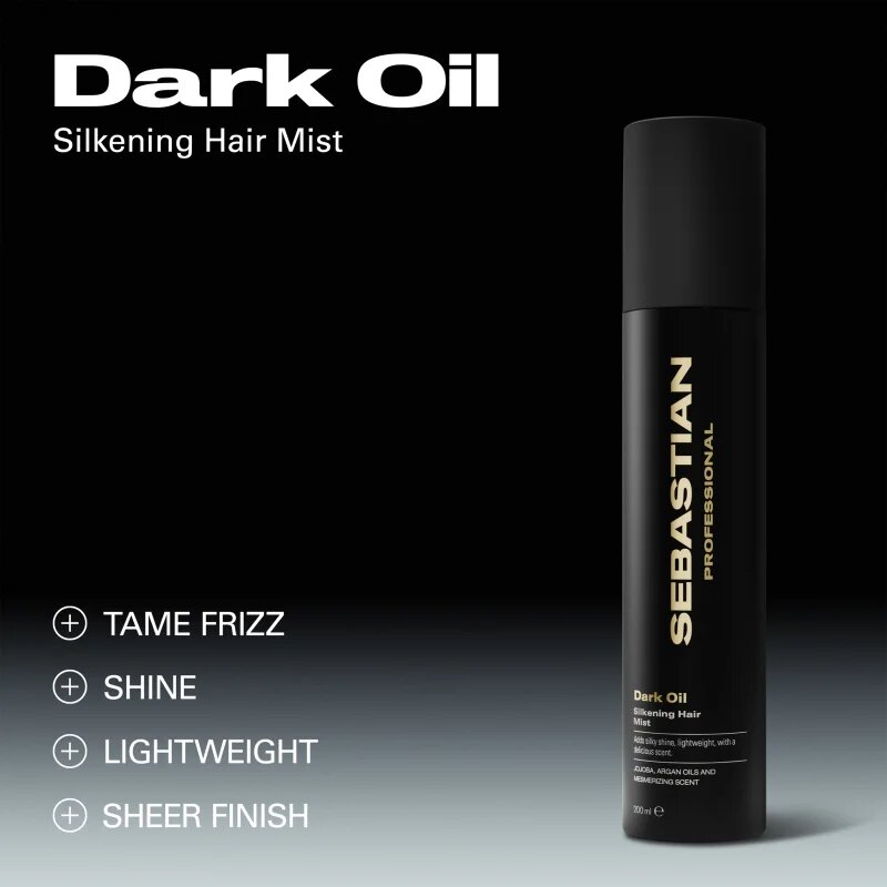 Sebastian Professional Dark Oil sprej pro lesk a hebkost vlasů 200 ml