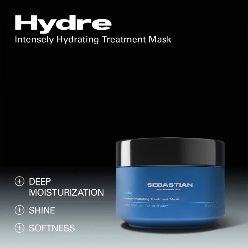 Sebastian Professional Hydre hydratační maska na vlasy pro suché poškozené a chemicky ošetřené vlasy 145 ml
