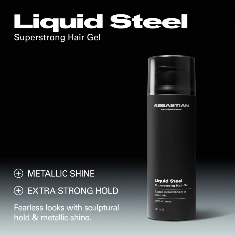 Sebastian Professional Liquid Steel stylingový gel pro fixaci a tvar 140 ml