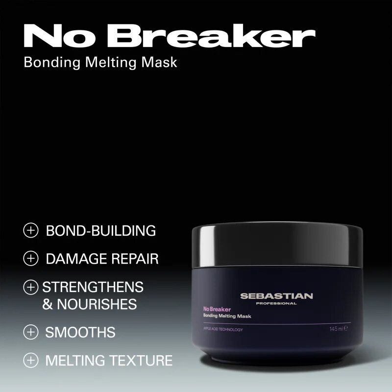 Sebastian Professional No.Breaker Bonding Melting Mask intenzivní maska na vlasy pro poškozené vlasy 145 ml