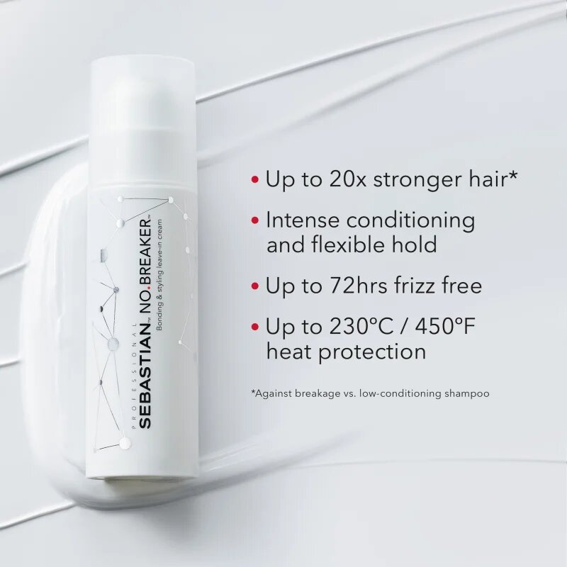 Sebastian Professional No.Breaker Bonding & Styling Leave-in Cream bezoplachová vlasová péče pro každodenní použití 145 ml