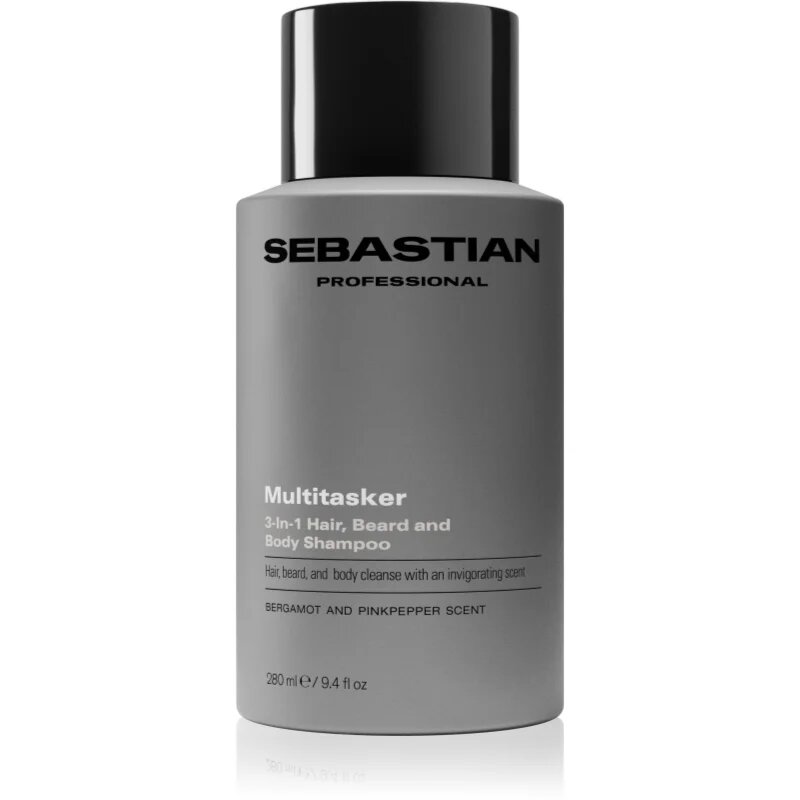 Sebastian Professional SEB MAN The Multi-tasker šampon na vlasy vousy a tělo 280 ml