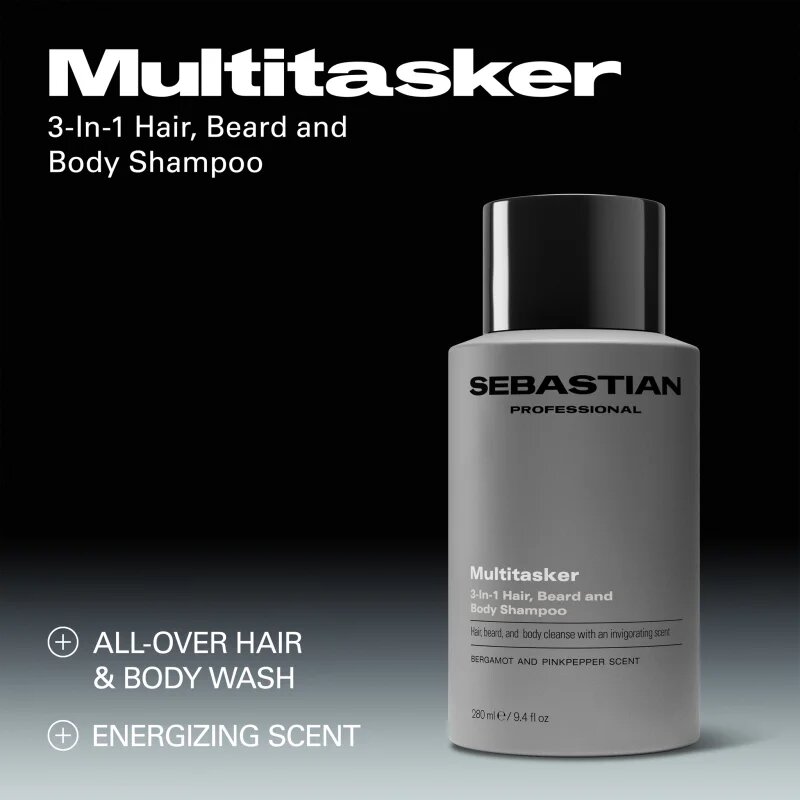Sebastian Professional SEB MAN The Multi-tasker šampon na vlasy vousy a tělo 280 ml