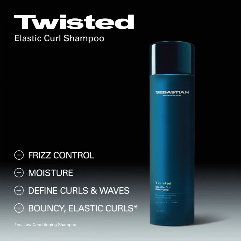 Sebastian Professional Twisted šampon pro kudrnaté a vlnité vlasy 250 ml