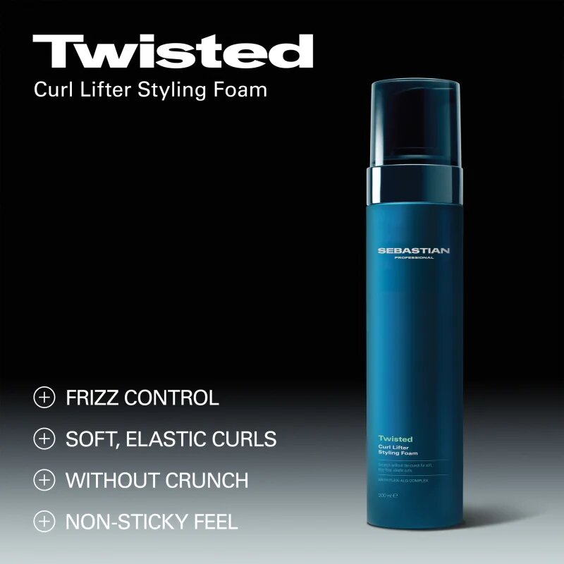 Sebastian Professional Twisted stylingová pěna pro vlnité a kudrnaté vlasy 200 ml