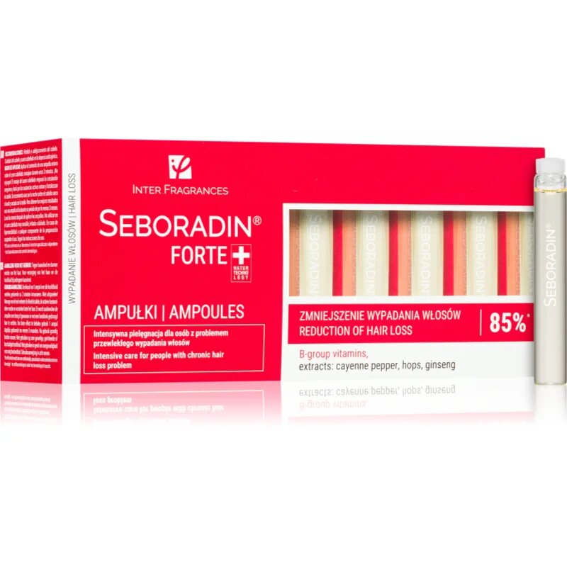 Seboradin Forte Plus ampule proti vypadávání vlasů 14x5.5 ml