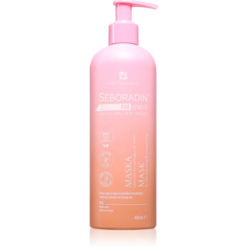 Seboradin PRO DENSITY Nourishing Mask vyživující maska pro řídnoucí vlasy 400 ml