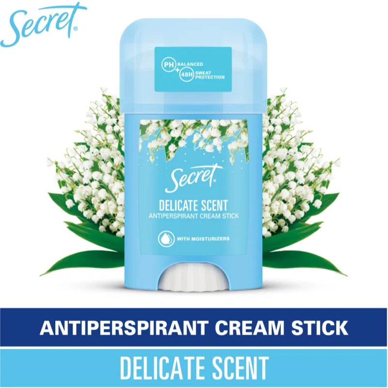 Secret Delicate Antiperspirant Cream Stick krémový antiperspirant pro ženy 40 ml