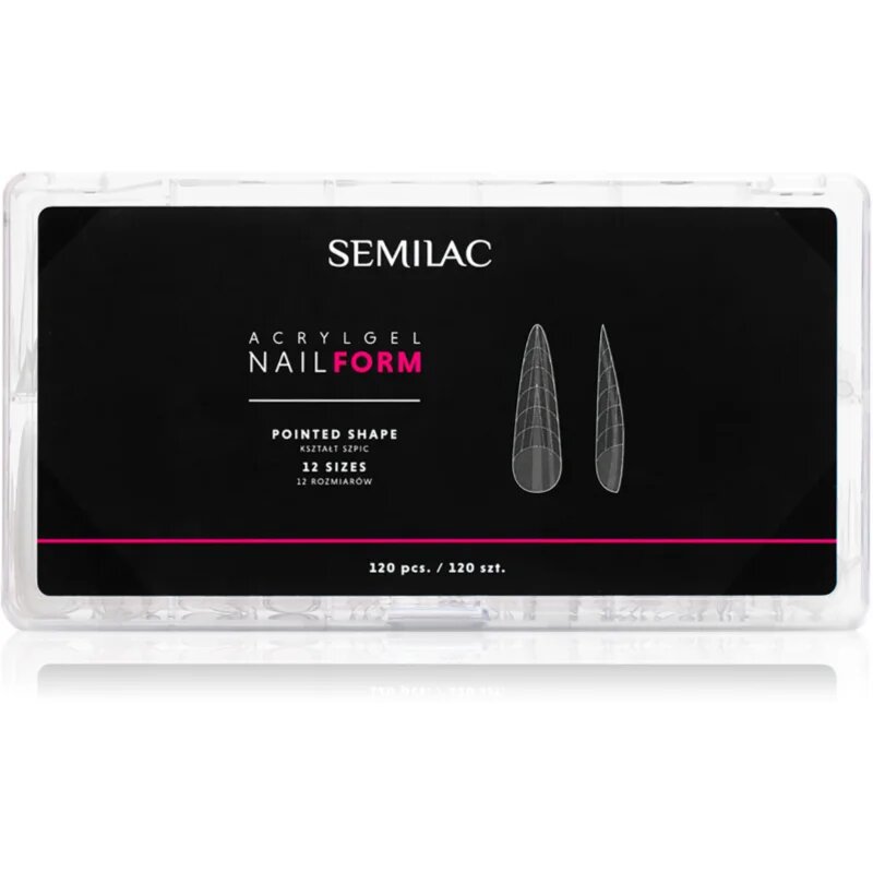 Semilac Accessories Acrylgel Nail Form šablony na nehty typ Pointed 120 ks