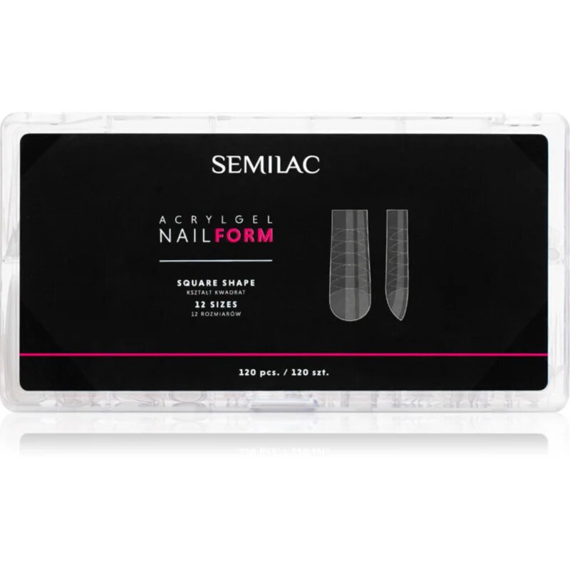 Semilac Accessories Acrylgel Nail Form šablony na nehty typ Square 120 ks