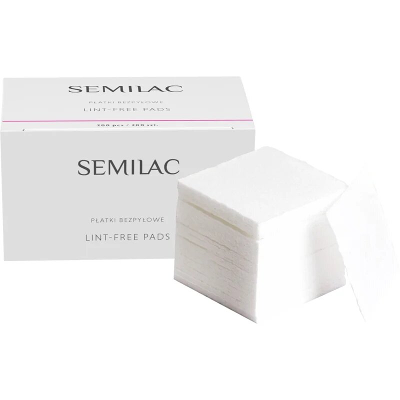 Semilac Lint-Free Pads čisticí tampónky na nehty 200 ks