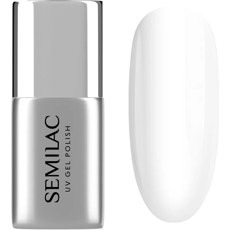 Semilac UV Gel Top No Wipe Real Color vrchní gelový lak pro ochranu a lesk bez výpotku 7 ml