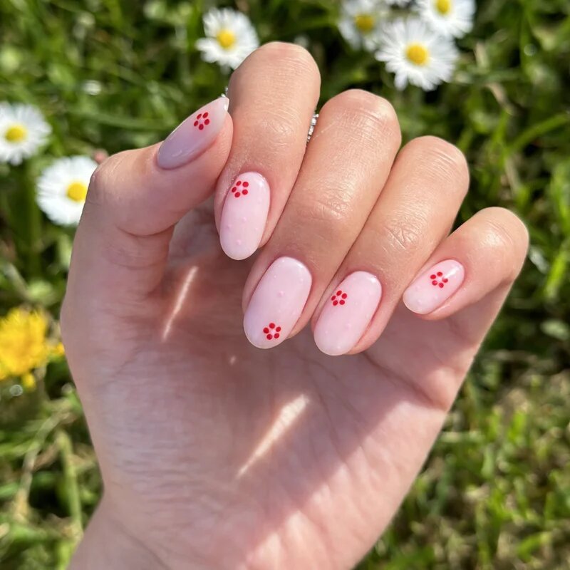 Semilac UV Hybrid BioColor gelový lak na nehty s použitím UV/LED lampy odstín 713 Pink Wildflowers 7 ml