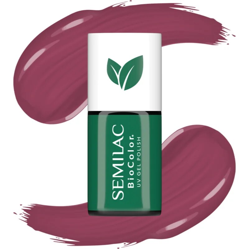 Semilac UV Hybrid BioColor gelový lak na nehty s použitím UV/LED lampy odstín 718 Natural Cyclamen 7 ml