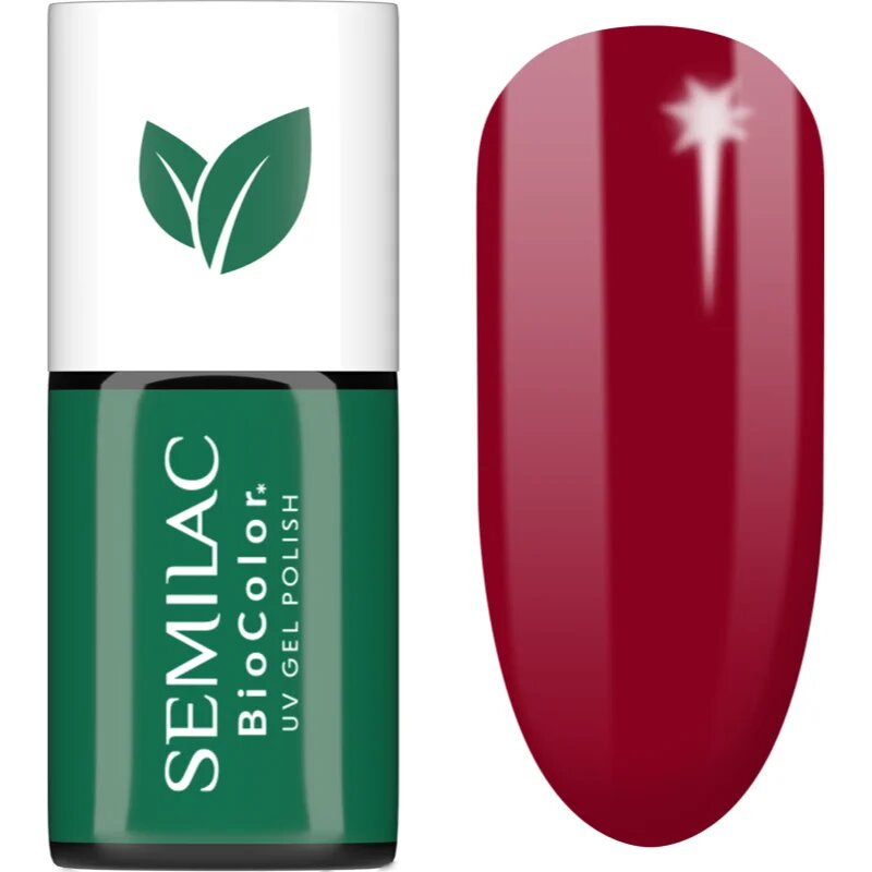 Semilac UV Hybrid BioColor gelový lak na nehty s použitím UV/LED lampy odstín 729 Dark Cherry 7 ml