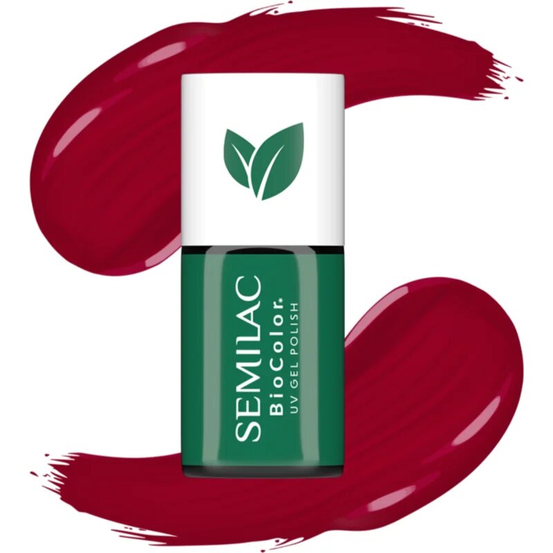 Semilac UV Hybrid BioColor gelový lak na nehty s použitím UV/LED lampy odstín 729 Dark Cherry 7 ml