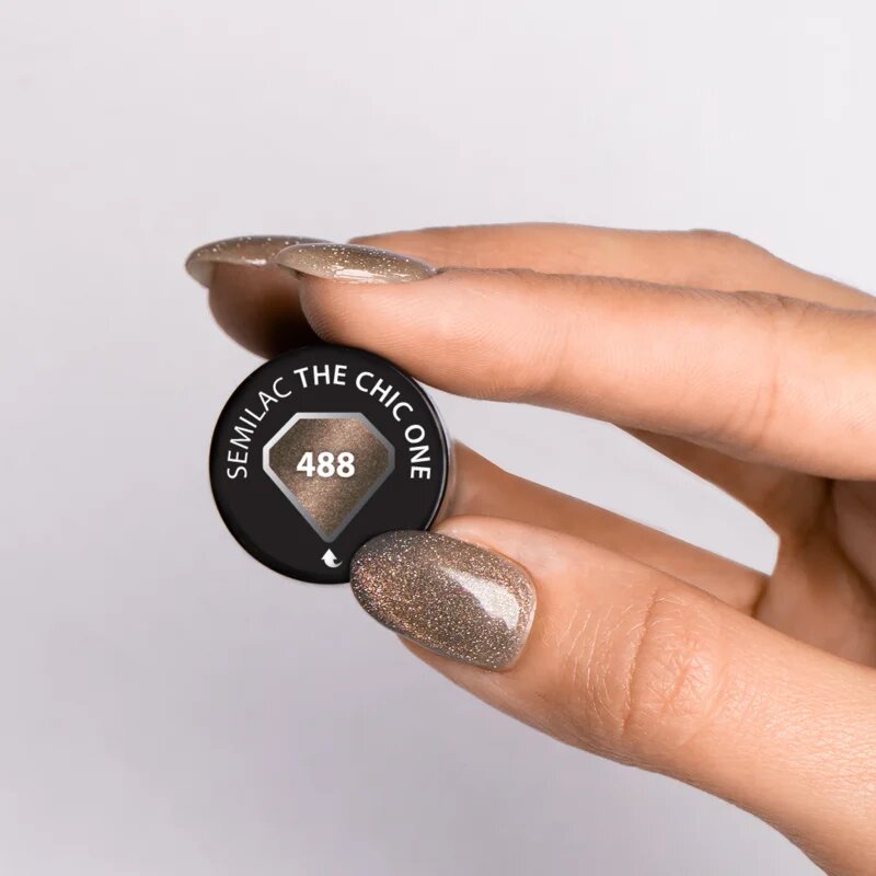 Semilac UV Hybrid Brides Babes gelový lak na nehty s použitím UV/LED lampy odstín 488 The Chic One 7 ml