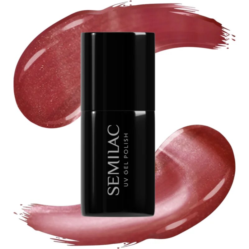 Semilac UV Hybrid Gloss GALA gelový lak na nehty s použitím UV/LED lampy odstín 662 Rosé Gloss 7 ml