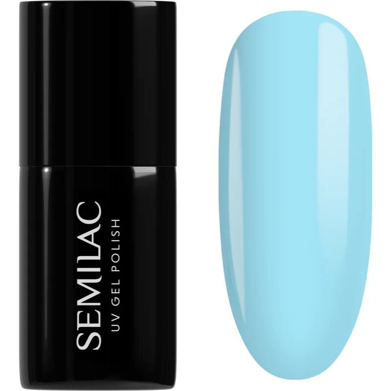 Semilac UV Hybrid One Touch Pastels gelový lak na nehty odstín 974 Bubbly Blue 7 ml