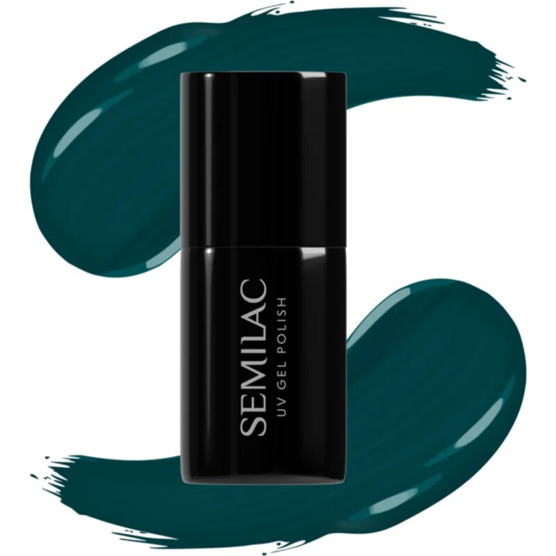 Semilac UV Hybrid Winter Collection gelový lak na nehty s použitím UV/LED lampy odstín 606 Cool Green 7 ml
