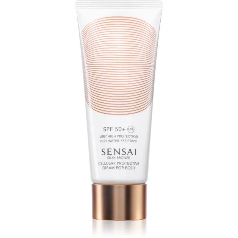 Sensai Silky Bronze Cellular Protective Cream for body opalovací krém proti stárnutí pokožky SPF 50+ 150 ml