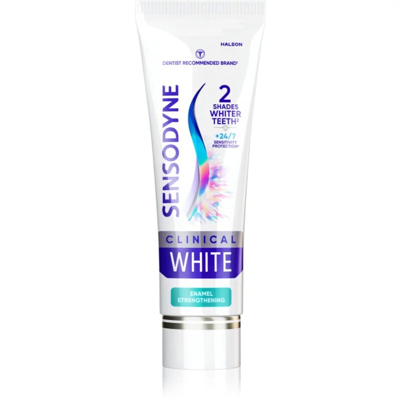 Sensodyne Clinical White Enamel Strengthening bělicí zubní pasta 75 ml