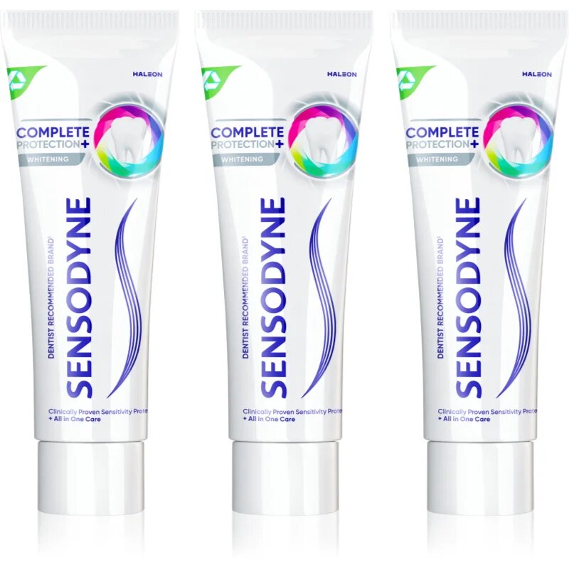 Sensodyne Complete Protection Whitening bělicí zubní pasta 3x75 ml